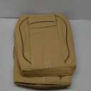 GIYOUL Seat Cover for Land Rover LR4 2010-2016 Leather Car Seat Covers Compatible Airbag, Non-Slip Waterproof Seat Cover Beige