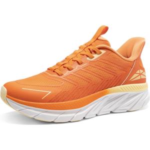 Men's Slip On Walking Shoes Running Comfortable Tennis Breathable Non Slip Athletic Gym Workout Cross Training Fashion Sneakers (11, Orange)