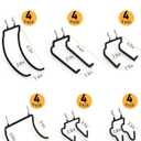 INCLY 24 Pack Heavy Duty Pegboard Hooks, 1/4" Pegboard Drill Holder Tool Utility Hooks, Peg Board Tool Hangers Accessories for Hanging Power Tools, Drill, Hammer, Workbench, Garage