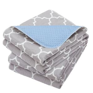 OUTCREATOR® Washable Bed Pads 34" x 36" (Pack of 4), Incontinence Mattress Protector, Anti-Slip Waterproof Underpads for Adults Kids Elderly Pets, Absorbency & Reusable Bedwetting Pads (Gray)