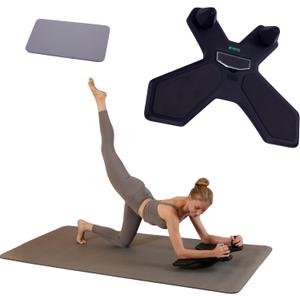 Plank Board,Wobble Balance Board for Core Workout,Push Up Board With Smart Phone Holder,Portable Pushup Board Training Equipment, Gym Accessories for Men & Women (Black)