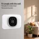 Wall Plate Cover Compatible with Ecobee Smart Thermostat Essential, Practical Ecobee Thermostat Trim Kit, Programmable WiFi Thermostat Accessory (Black Magic) (White)