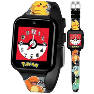 Pokmon Interactive Kids Smartwatch  Touchscreen Watch with Games, Camera, Voice Recorder, Step Tracker, Alarm & Timer  10 Pokmon Watch Faces, USB Rechargeable  Fits Wrists 5.5" to 8" (Black)