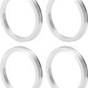 Car Wheel Hub Centric Rings OD 93.1mm to ID 78.1mm Wheels Center Shaft Shock Absorbing Hubrings Aluminum Alloy Silver Tone Durable