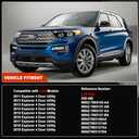 HY-SPEED Outer Windshield Pillar Trim Panel Molding Front Right Compatible with 2011-2019 Explorer 4 Door Utility Replaces BB5Z7803136AA BB5Z-7803145-AA BB5Z-7803137-AB 1 Pack