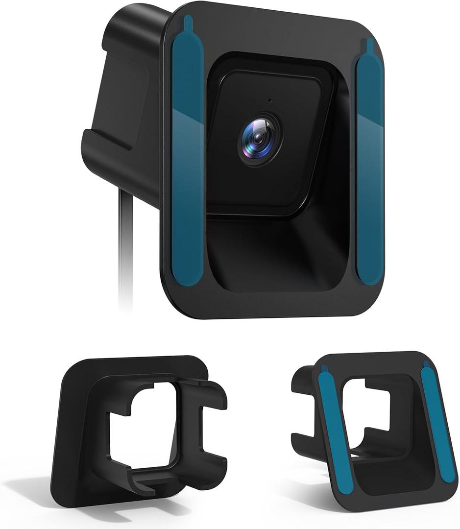 Window Mount for Wyze Cam V4/V3/V3 Pro, 20 Tilt(Up/Down/Left/Right), No Screws, Self-Adhesive, Wyze Window Mount Easy Installation for Indoor/Outdoor Glass Monitoring, Wyze Camera Window Mount, Black