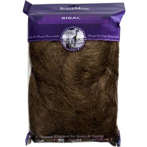 SuperMoss (29916 Natural Sisal Fiber Strands | Decorative Basket Filler, Gift Box Shred, Craft Twine & Vase Decor | Perfect for Cat Toys, Indoor Plants, and Floral Arrangements, 200 Cu in, Brown