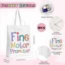 Maitys 6 Pcs Occupational Therapist Gifts Set, Therapist Tote Bag and Makeup Bag with Keychain Fine Motor Promoter Ot Gifts