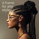 miyya Blue Light Glasses for Women & Men Oversized UV & Blue Light Blocker Chunky Frames, Stylish Eyewear Accessories