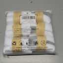 MUQU Mens White Quarter Socks - Thin Athletic Running Mid Crew Socks for Sports 6 Pairs (White, M)