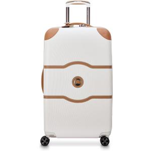 DELSEY PARIS Chatelet Air 2.0 Hardside Luggage Trunk with Spinner Wheels, Angora, Checked-26 Inch Trunk