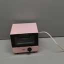 Dash Mini Toaster Oven - Sleek & Stylish - For Creative Homemade Treats - Compact, Space-Saving Design - adjustable temperature dial - Removable Baking Tray - Pink