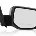 Passenger Side View Mirror Compatible with 2016-2021 Honda Civic Power Heated With Camera (Black)