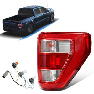 Tail Lights Compatible With 2021 2022 2023 Ford F150 Tail Light (21-23 Halogen Type, Right Passenger Side)
