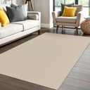 IOHOUZE Washable Area Rug 4x6 Non Slip Rubber Backed Woven Rugs for Entryway Indoor Bedroom Rugs Kitchen Rug Floor Throw Carpet for Entrance Front Door Living Room, Beige/Khaki
