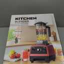 Blenders for Kitchen, 1800W High Speed Smoothie Maker with 68oz Large Pitcher, 20oz Travel Cup, Pulse Self-Cleaning & Overheat Protection, Red