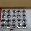 12x1.5 Lug Nuts 20 Pcs Chrome Closed End Mag Style Lug Nuts with Washer 13/16" (21mm) Hex Compatible with Toyota Camry/Corolla/Tacoma Lexus