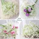 Babys Breath Artificial Flowers, 30 pcs White Flowers Artificial Real Touch Faux Flowers Bouquet Look Real Fake Flowers for Wedding Party Home Garden Tables Centerpieces Office Arrangements Decoration