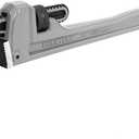 DURATECH 10-inch Heavy Duty Aluminum Straight Pipe Wrench, Adjustable Plumbing Wrench, Drop Forged, Exceed GGG standard
