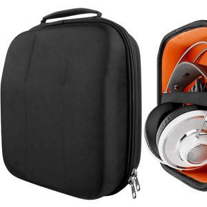 Geekria Shield Headphones Case Compatible with AKG K 240, K 92, K 712 Pro, K 702, K 701, N90Q, M220, K 553 and More, Replacement Hard Shell Travel Carrying Bag with Cable Storage (Black)