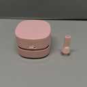 ODISTAR Desktop Vacuum Cleaner,Mini Table dust Sweeper Energy Saving,High Endurance up to 400 mins,Cordless&360 Rotatable for Cleaning Hairs,Crumbs,Computer Keyboard of Gifts for Kids (Pink)