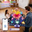 Dance Mat Toys for 3-12 Year Old Girls & Boys, Dance Mats with Light Up 8-Buttons & Wireless Bluetooth, Music Dance Toy with 5 Modes Game, Birthday Xmas Gifts for 3 4 5 6 7 8 9 10+ Year Old Girls Boys
