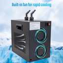 Aquarium Chiller 42gal, 1/10 HP Water Chiller 160L Fish Tank Hydroponics Cooling System with Quiet Design Refrigeration Compressor for Water Weeds Axolotl Jellyfish Coral Shrimp