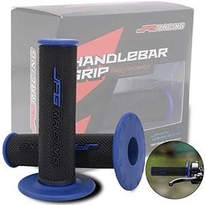 Dirt Bike Grips 7/8” Motorcycle Grip ATV Handlebar Grips Universal for TTR 110 125 YZ125 YZ250 YZ450F DRZ400 PW50 YFZ 350 450 Raptor 660 700 Dirt Pit Bike ATV Enduro Supermoto - Blue
