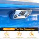 Hoolcar Tailgate Handle Cover Rear Door Handle Trim Compatible with 2019-2025 Chevrolet Silverado Texas Edition/Silverado LT 1500 Custom, Exterior Accessories, Chrome