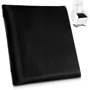 Recliner Cushion for Elderly with Memory Foam Square Seat Chair Cushion for Recliner Thick Non Slip Seat Pad for Chair, Couches(20 x 20 x 3,Black)
