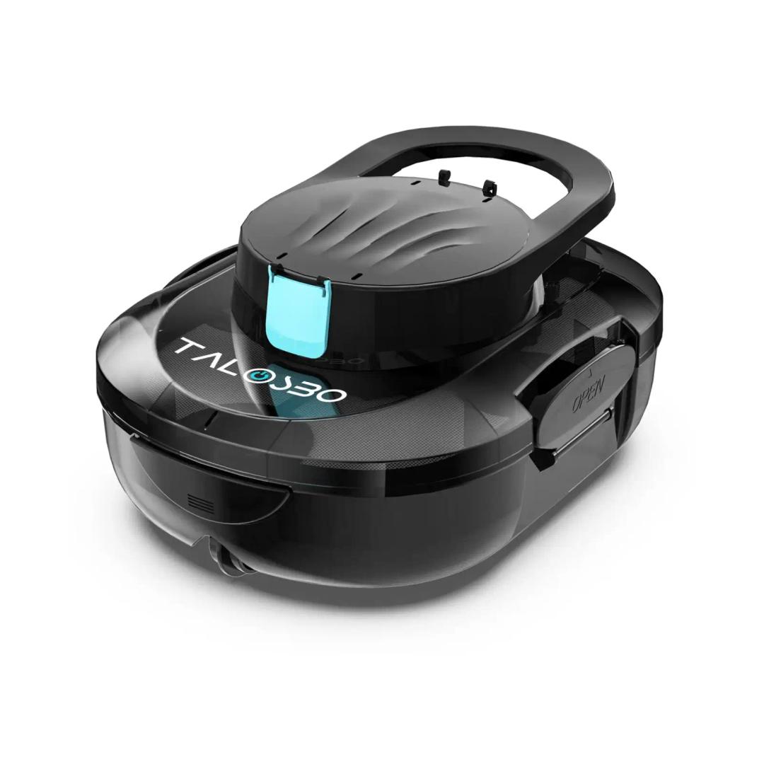 S1 Pro Dual-Motor Pool Vacuum for Above Ground Pools, Cord-Free Cleaning System with Extended Cleaning Performance, Large Debris Basket, Quick Recharge and Edge Parking Design(Pitch Black)