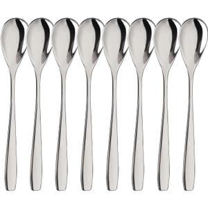 Stainless Steel Egg Spoons for Soft Boiled Eggs Set Espresso Spoons for Dessert, Tea, Coffee