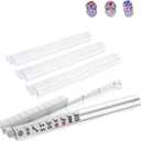 4PCS Clear Acrylic Mahjong Racks with Pushers, Dice - The Ultimate All-in-One Set for American Mahjong (excluding Mahjong)