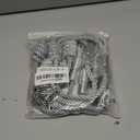 Magnetic Curtain Tiebacks - Decorative Tie Backs for Drapes, 6 Pack Rope Holders, Grey