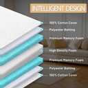 Memory Foam Couch Cushion Replacement 24"x27"x6", Thickness 5 Layer Sofa Cushions Replacement with Removable Cover, High Density 25D Upholstery Foam Replacement Couch Cushions