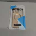 NITITOP Compatible with iPhone 16 Pro Max Case Cute Clear Glitter [Compatible for MagSafe] Plating Heart Sparkle Bling Magnetic Girl Women Electroplated Frame Camera Protection Back Cover - Gold