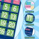 Classroom Calendar Pocket Chart for Elementary with 144 Bright Card