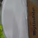 Byliable Cocktail Table 28in High Top Round Folding Indoor Outdoor, Plastic Bar Height Foldable Bistro Tall Table for Party, Patio, Dining Room, Kitchen, Events, Removable Locking Legs, White