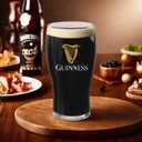 LORD'S ROCKS Guinness Official 20oz Pint Glasses Set of 2, Branded Tulip Shape Beer Glassware Classic Irish Pub Style