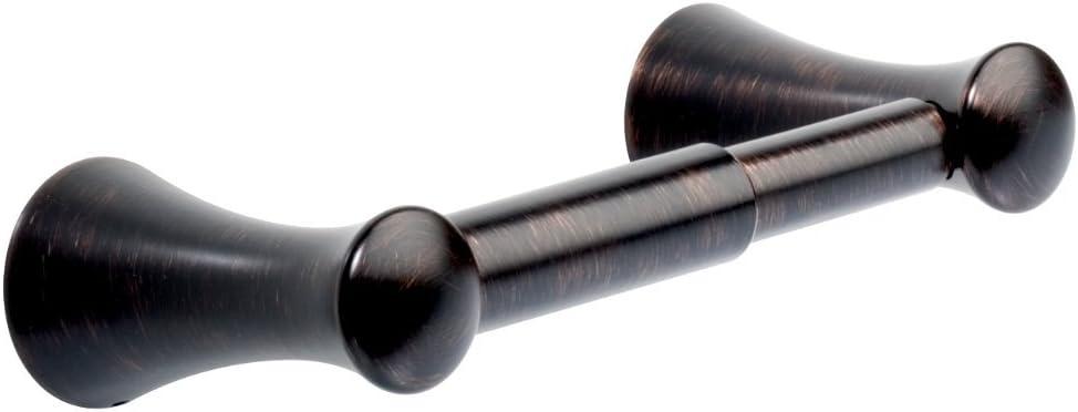 Delta Lahara (1-Pack) Toilet Paper Holder Venetian Bronze Tissue Roll Holder for Bathroom Organization and Storage Spring Loaded Toilet Tissue Holder Wall Bathroom Accessories D73850-RB