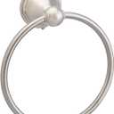 Amazon Basics Round AB-BR807-SN Modern Towel Ring, 6.3-inch Diameter, Satin Nickel