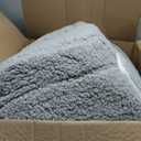 MOMCAYWEX Kids Sofa, 2-in-1 Flip-Out Foam Couch with Soft Sherpa Cover, Cozy Play Lounge Chair, Grey