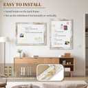 White Board for Wall, 12'' x 18.5'' Magnetic Dry Erase Board, Rustic