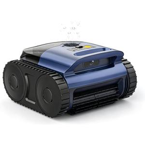 Pool Vacuum for Inground Pool & Above Ground Pool, Cordless Pool Cleaner with Smart Navigation, Self-Parking, LED Indicator, Wall&Waterline Cleaning Pool Robot up to 2150 Sq.ft