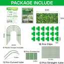 Garden Mesh Netting Kit, 10 * 30FT Ultra Fine Plant Netting Covers with 6 Pcs Garden Hoops & 18 Clips, Row Cover Net Protection for Tree Fruit Barrier Vegetable Fruits Flowers Shrubs Plant Covers Net