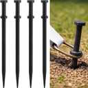 4 Pack Double Head Steel Stakes 3/4 x 36 Inch Heavy Duty