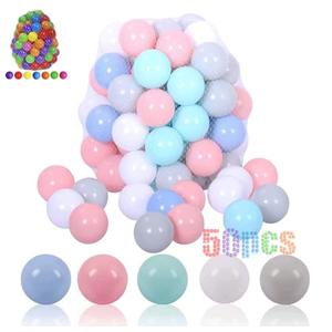 LANGXUN Balls Soft Plastic Ball Pit Balls for Kids, Gift for Baby Toddler Birthday Christmas, Ball Pit Play Tent, Baby Kiddie Pool Water Toys, Party Decoration, 50 Pcs