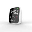 5-in-1 CO2 Carbon Dioxide Detector, Dienmern Portable Air Quality Monitor Indoor, 1600mAh Powerful Battery CO2 Monitor for CO2TempHumidity, LED Display CO2 Detector for Travel Office Home Grow Tents