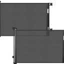 dearlomum 2 Pack Retractable Baby Gate,Mesh Baby Gate or Mesh Dog Gate,33" Tall,Extends up to 55" Wide,Child Safety Gate for Doorways, Stairs, Hallways, Indoor/OutdoorBlack,33"x55"