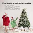 Wearable Blanket Hoodie for Women - Oversized Hooded Blanket for Adults Fluffy Plush Blanket Sweatshirt Warm Cozy Christmas Birthday Gifts for Mom Pink